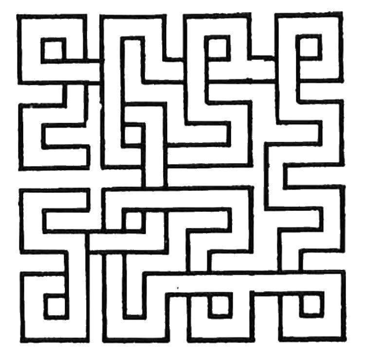 Coloring Maze pattern. Category patterns. Tags:  the patterns , the maze.