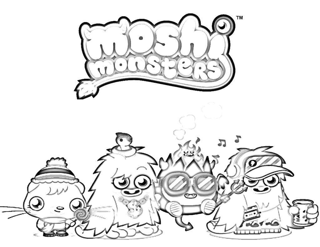 Coloring Moshi monsters. Category Monsters. Tags:  monsters, Moshi monsters.
