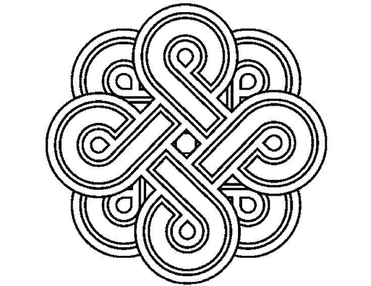 Coloring Pattern ornament. Category pattern ornament stencil. Tags:  ornament, pattern.