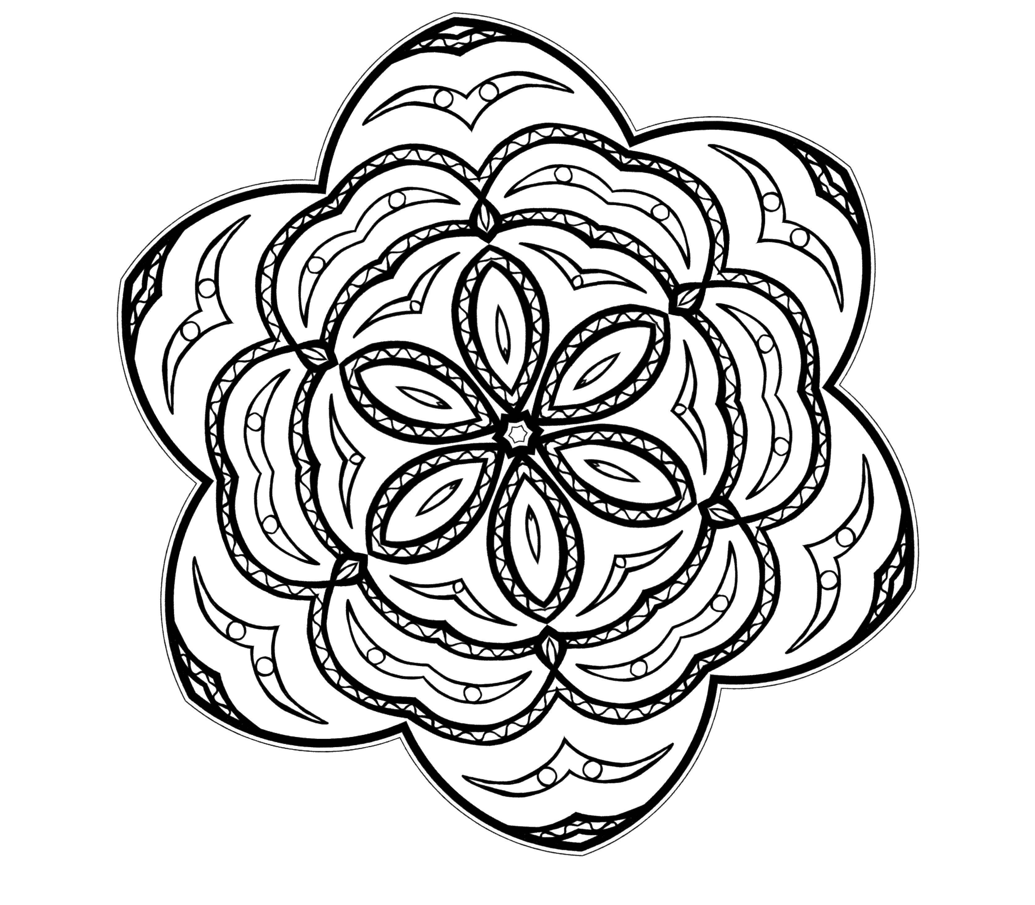 Coloring Flower. Category flowers. Tags:  flowers, plants, patterns.