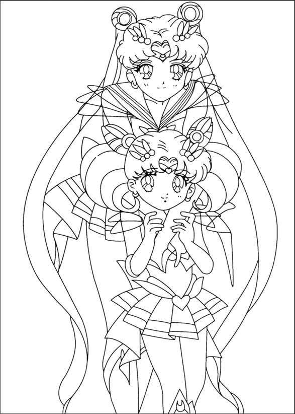 Coloring Cartoon characters, sailor moon. Category coloring pages for girls. Tags:  Sailor moon, cartoon characters, anime.