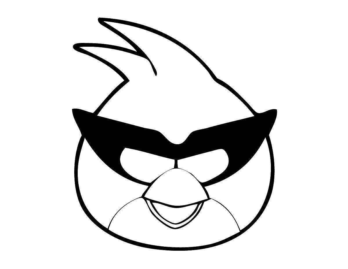 Название: Раскраска Персонаж angry birds. Категория: Птицы. Теги: Angry birds, игры.