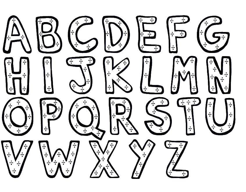 Coloring English alphabet. Category English alphabet. Tags:  English alphabet.