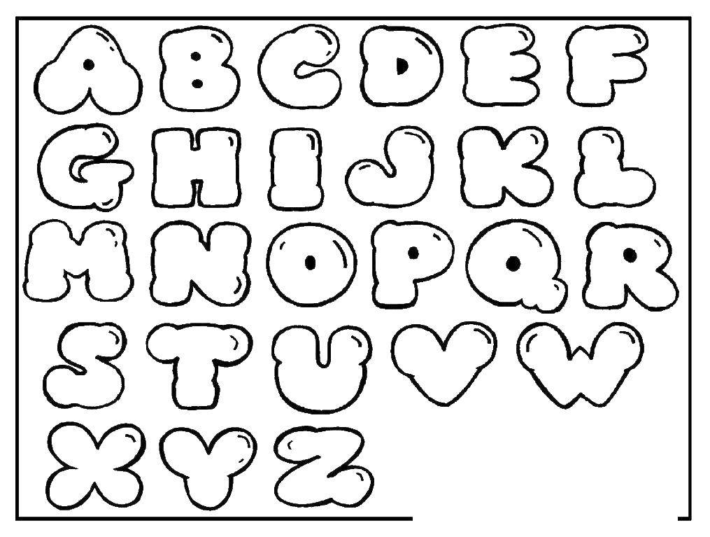 Coloring Air English alphabet. Category English alphabet. Tags:  The English alphabet.