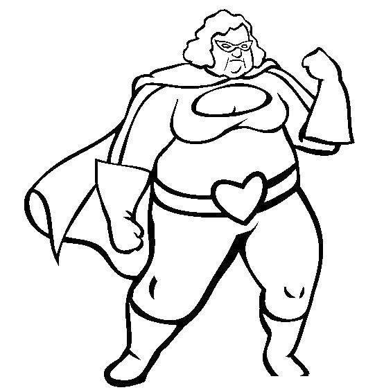 Coloring Female superhero. Category superheroes. Tags:  woman , superhero.