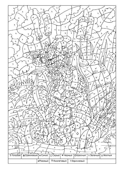 Coloring Turtle the Tartu. Category turtle. Tags:  Turtle.