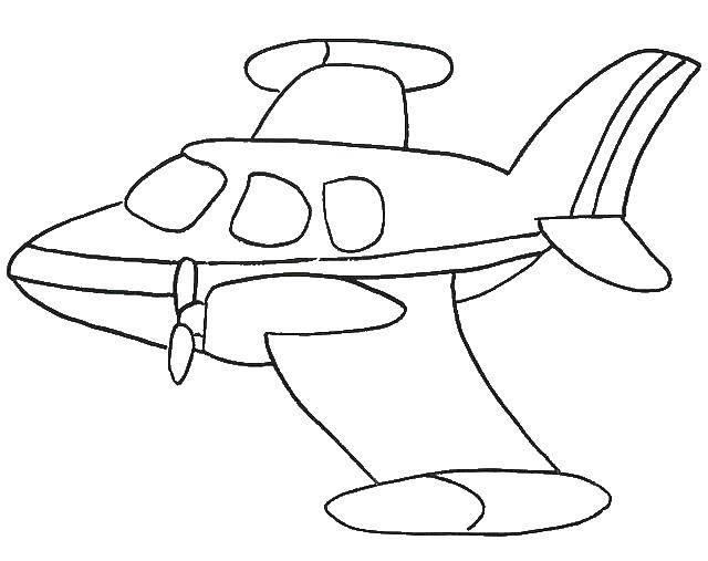 Название: Раскраска Грузовой самолет. Категория: самолеты. Теги: самолет.