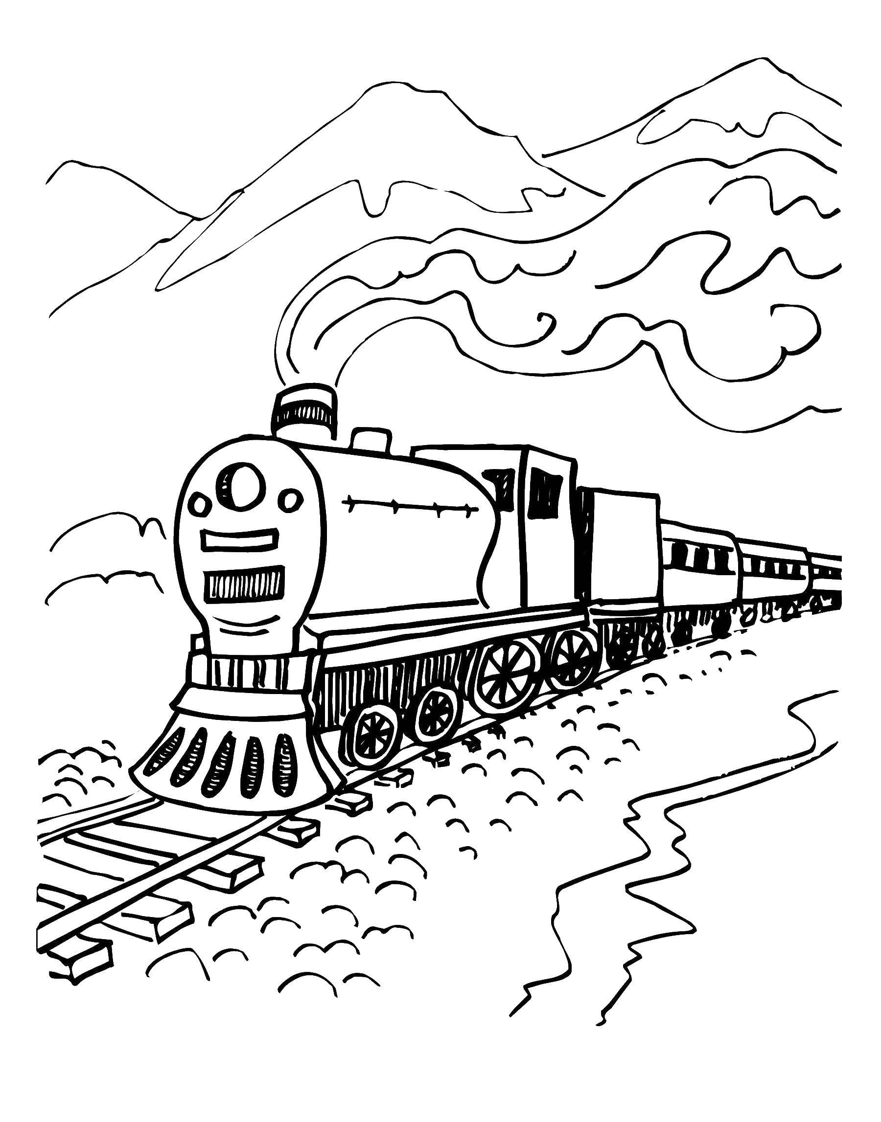 Раскраска электричка. Раскраска поезд. Раскраски. Паровоз. Поезд для раскрашивания для детей.