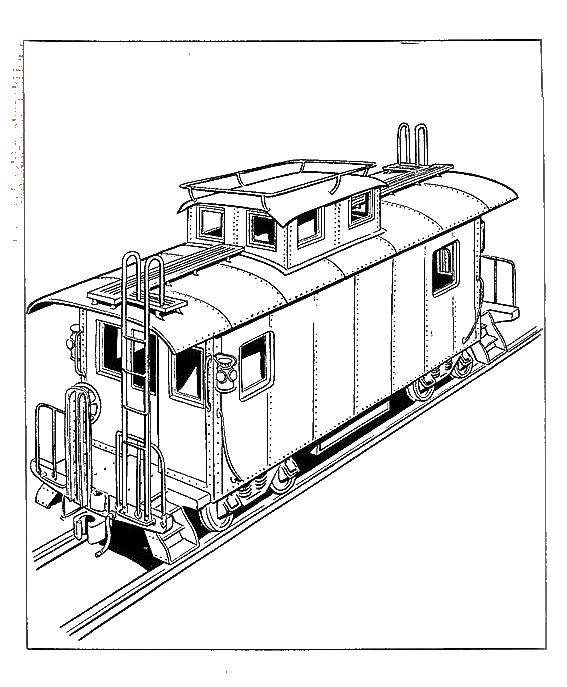 Coloring A train on rails. Category train. Tags:  The train, rails.