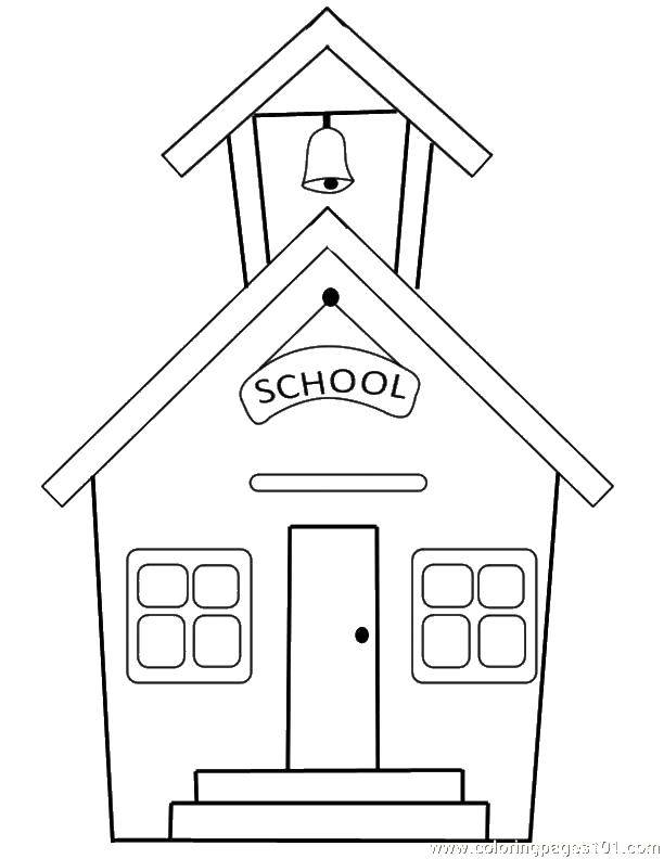 Coloring School.. Category school. Tags:  School, class, lesson, children.