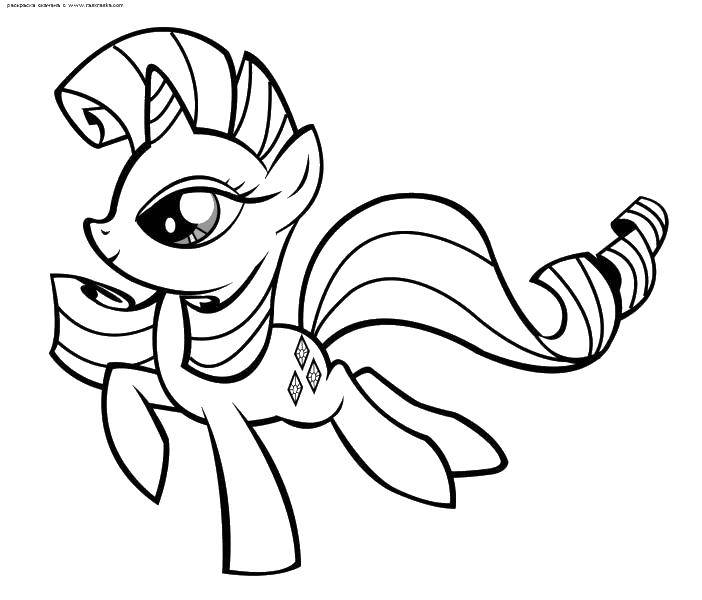 Coloring The running pony from my little pony . Category Ponies. Tags:  Pony, My little pony .