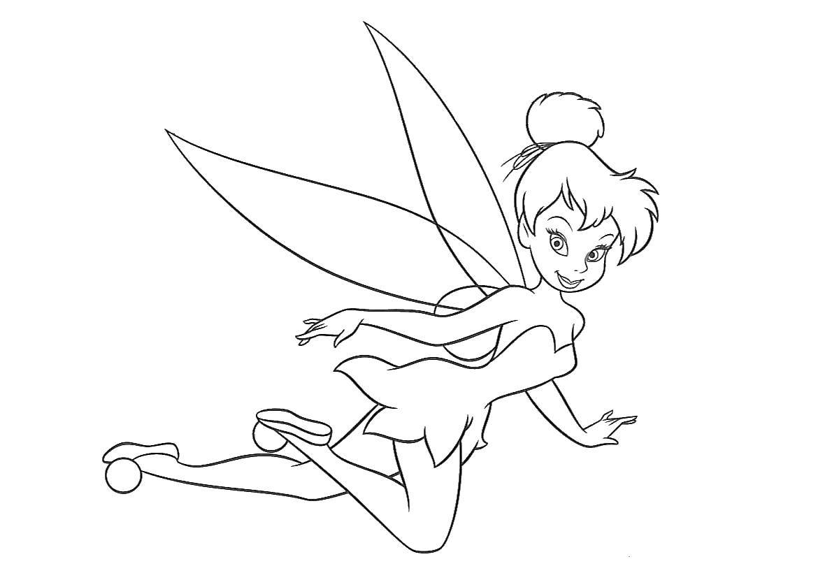 Coloring Ding Ding. Category fairies. Tags:  Cartoon character.