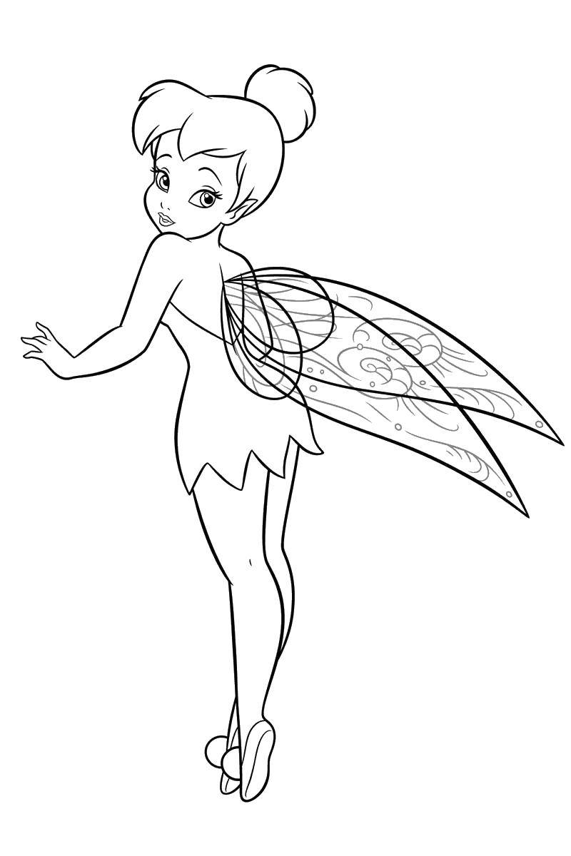 Coloring Fairy Dinh Dinh. Category fairies. Tags:  Fairy, forest, fairy tale.