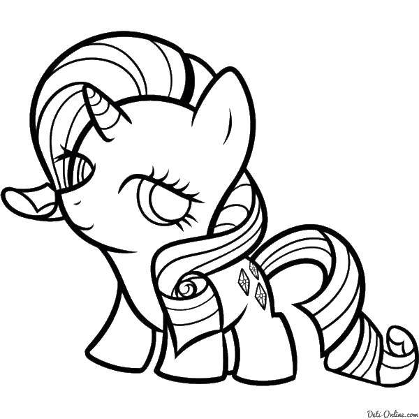Coloring Ponies from my little pony with a horn. Category Ponies. Tags:  Pony, My little pony .