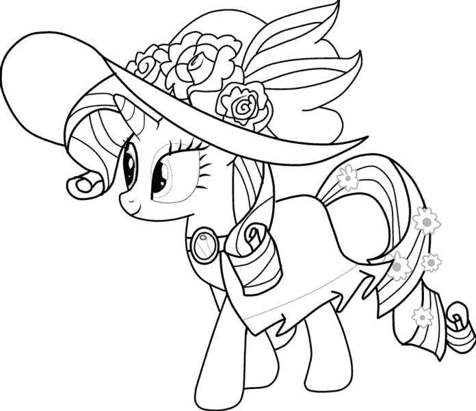 Coloring Ponies in beautiful attire. Category Ponies. Tags:  Pony, My little pony .