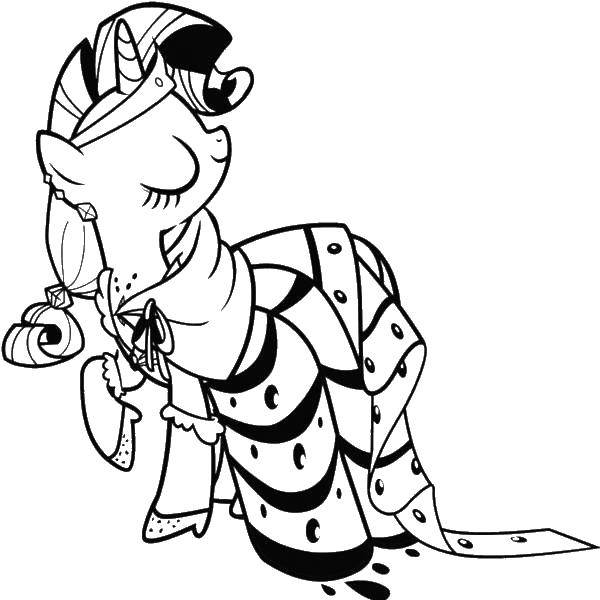 Coloring Ponies in robes. Category Ponies. Tags:  Pony, My little pony .