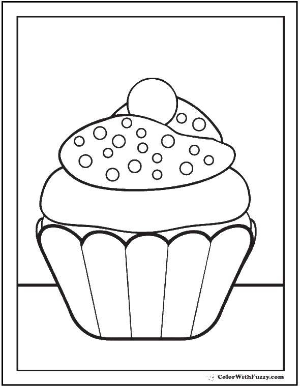 Coloring The cream puff. Category cakes. Tags:  Cake, cream.