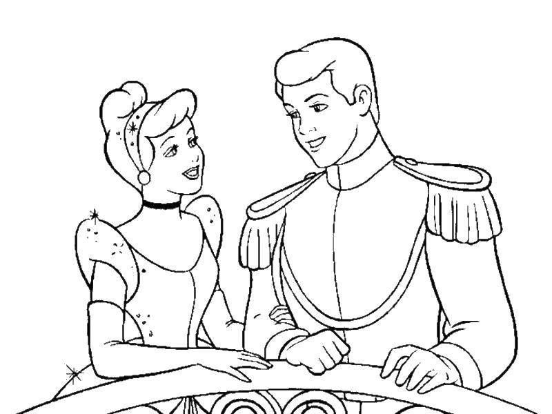 Coloring The Prince found Cinderella. Category Cinderella and the Prince. Tags:  Cinderella, Prince.