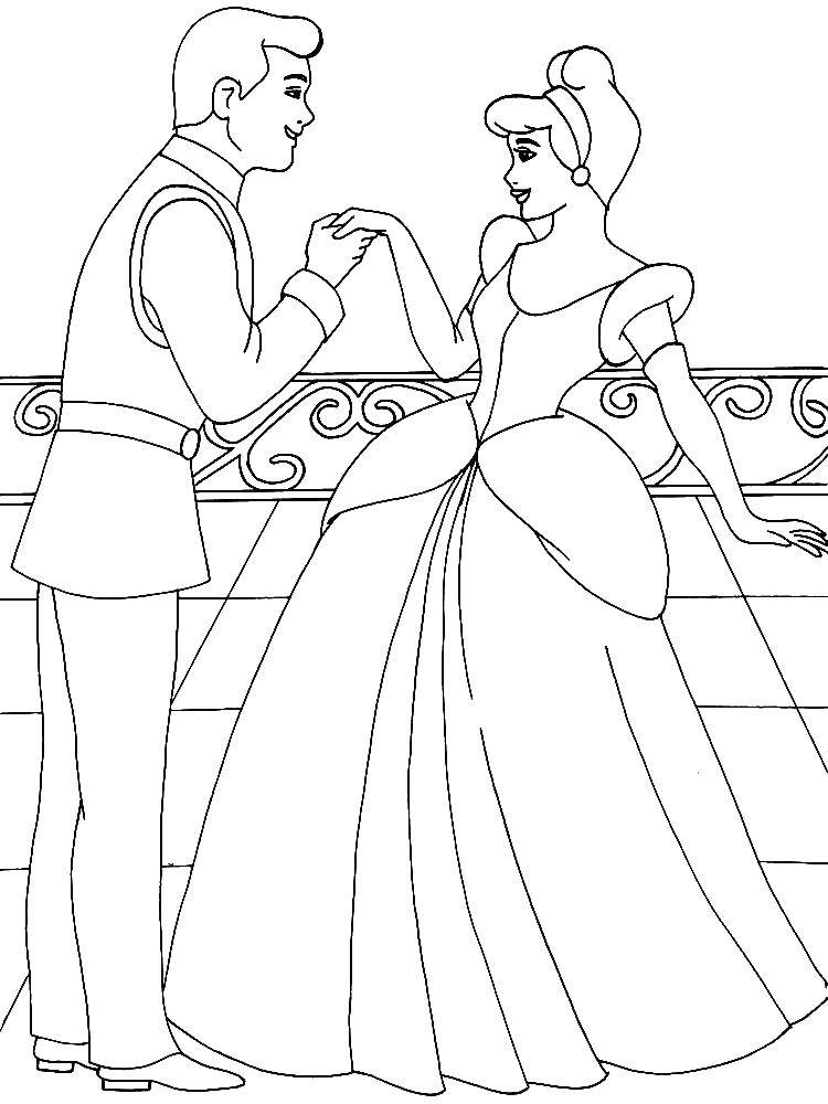 Coloring The Prince liked Cinderella. Category Cinderella and the Prince. Tags:  Disney, Cinderella.