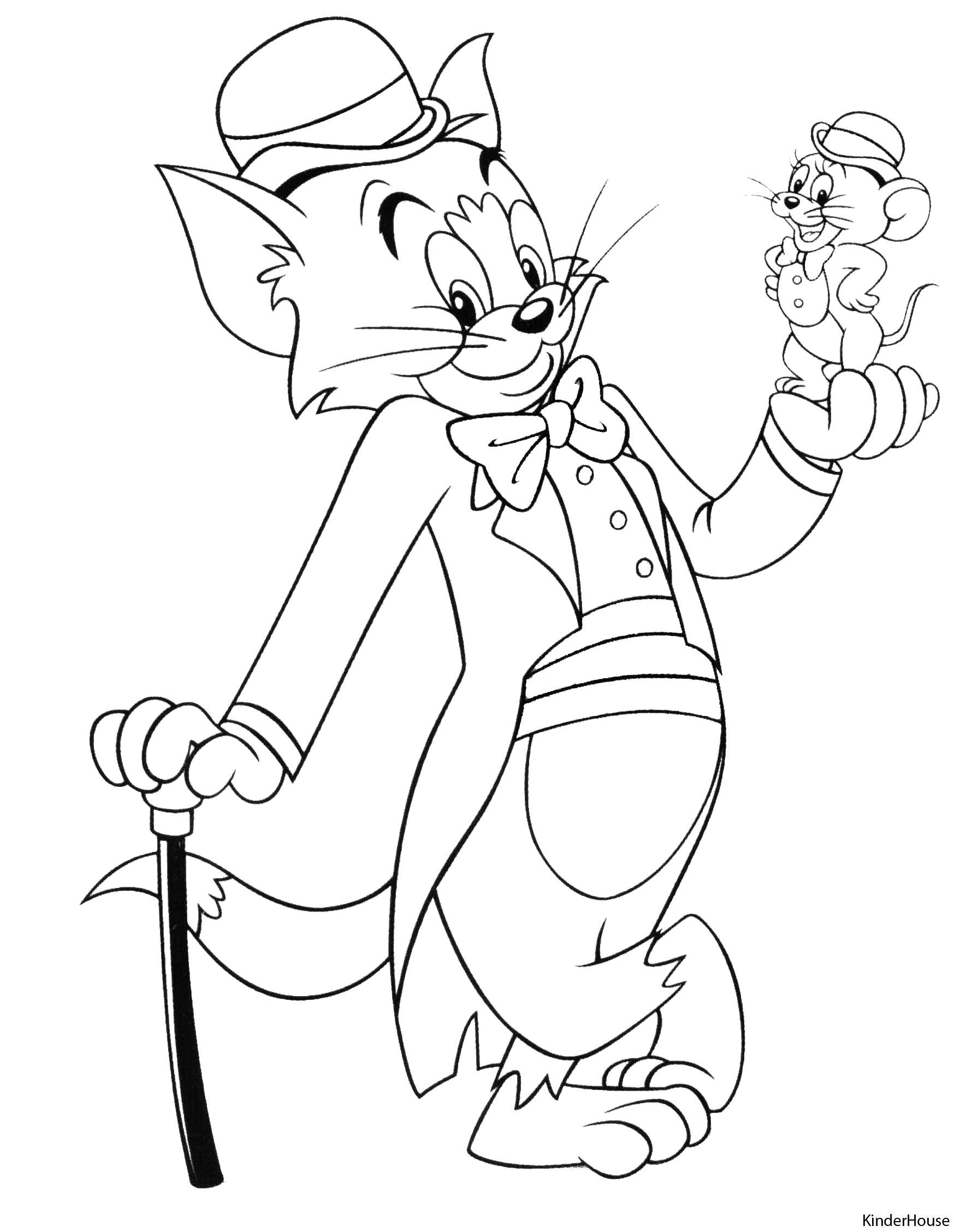 Coloring Tom and Jerry costumes. Category Tom and Jerry. Tags:  Character cartoon, Tom and Jerry.