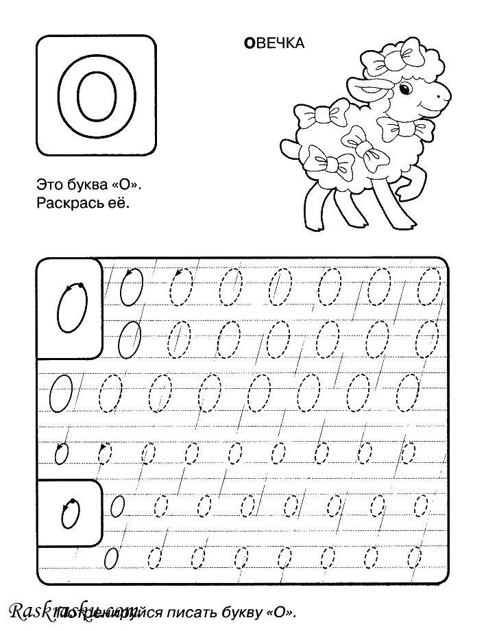 Coloring The letter O. lamb. Category tracing letters. Tags:  The Letter O. Lamb.