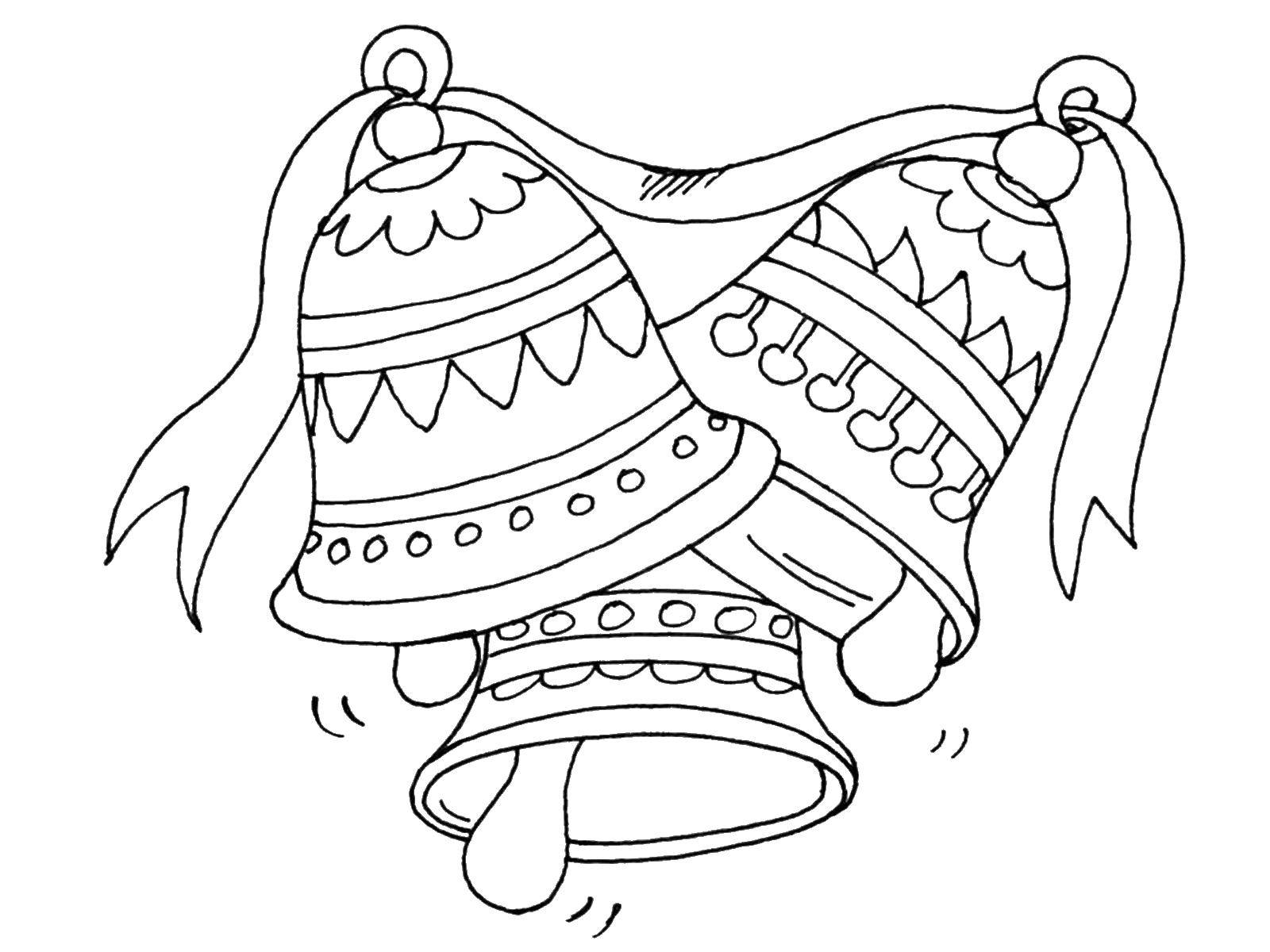 Coloring 3 bell. Category the bell. Tags:  bells , ringing.