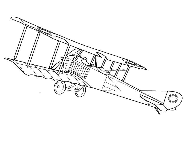 Coloring The plane in the air. Category the planes. Tags:  airplane, sky, transportation.
