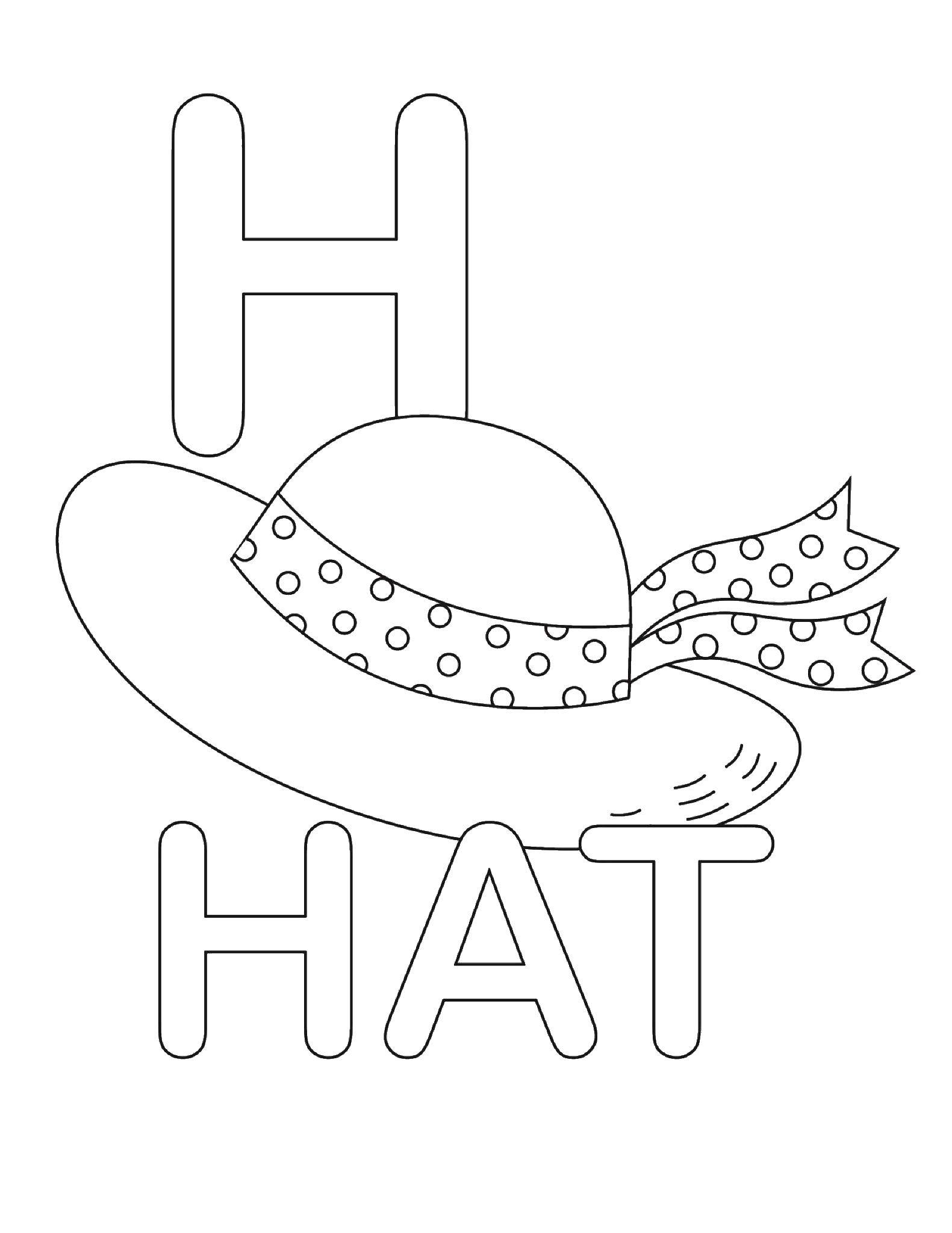 Coloring W hat. Category English words. Tags:  English.