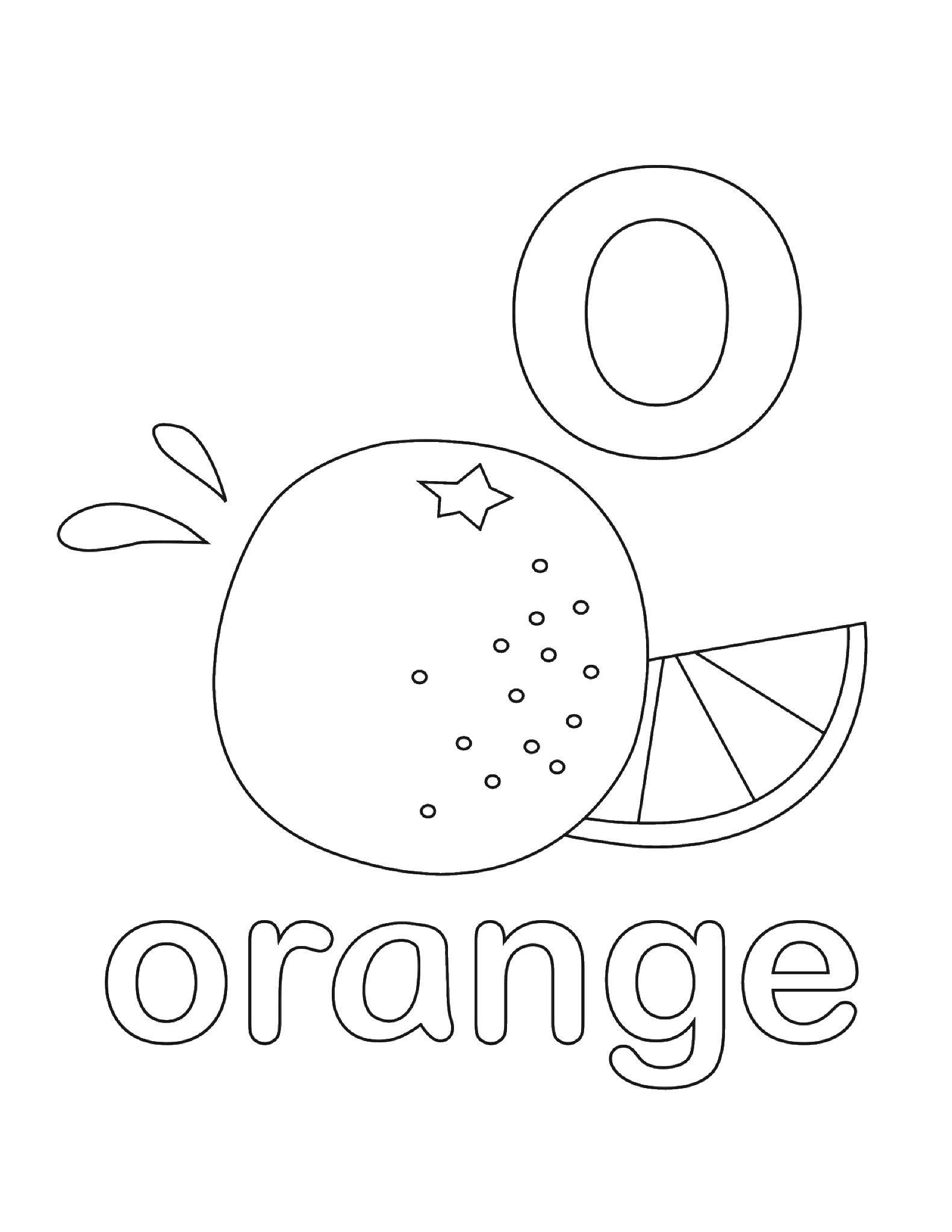 Coloring And orange. Category English words. Tags:  English.
