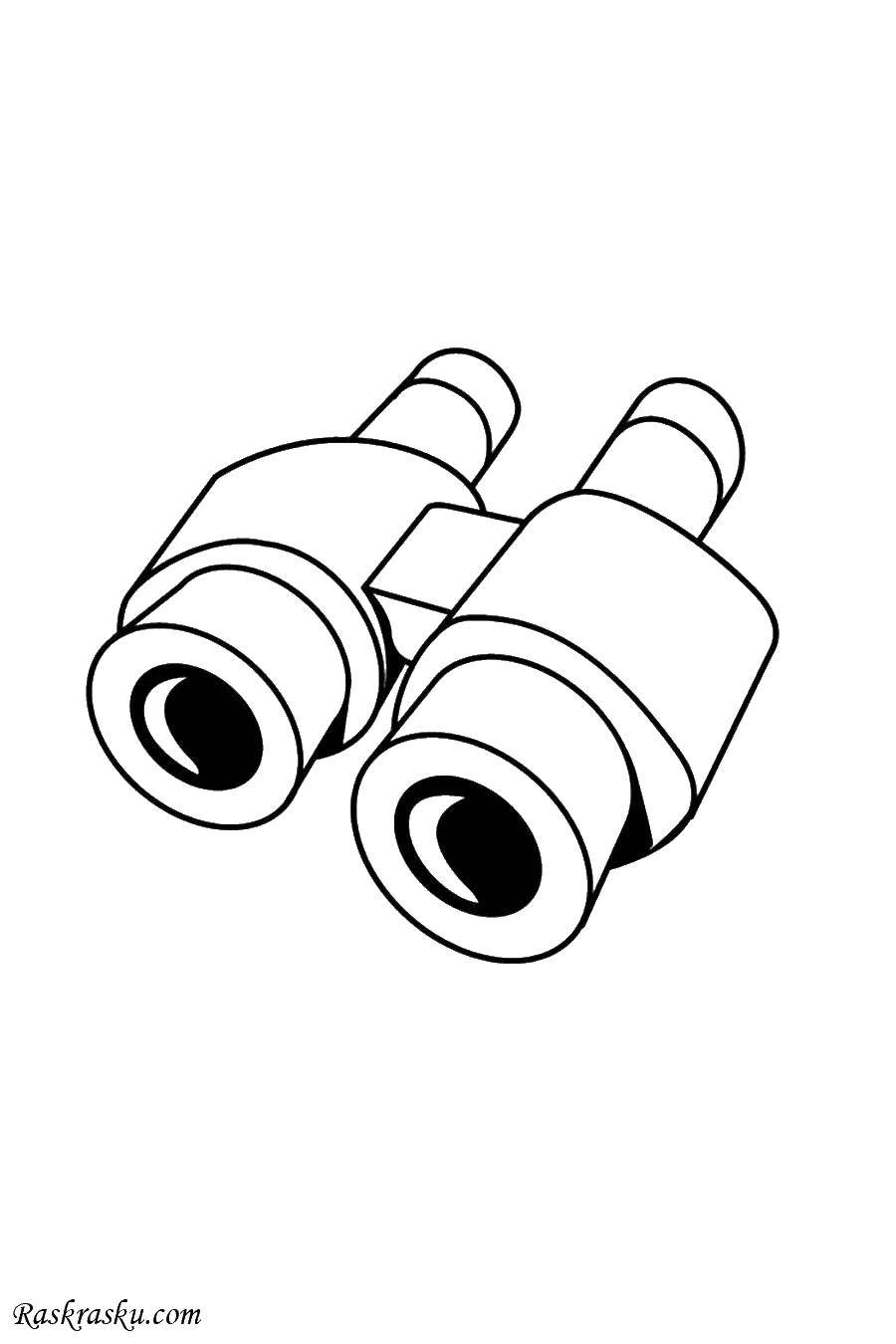 Coloring Binoculars. Category the objects. Tags:  items, binoculars.