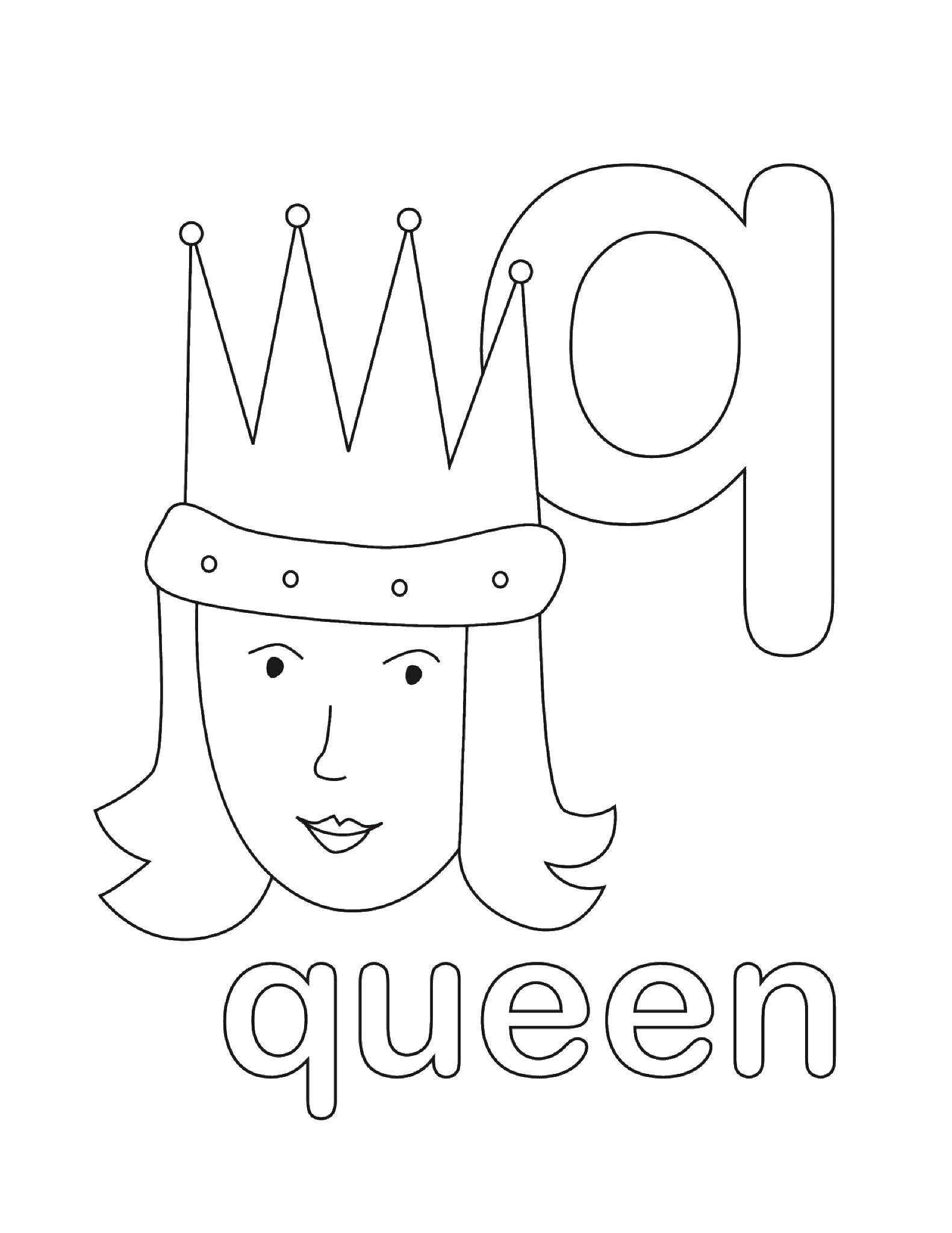Coloring The Queen. Category English words. Tags:  English.
