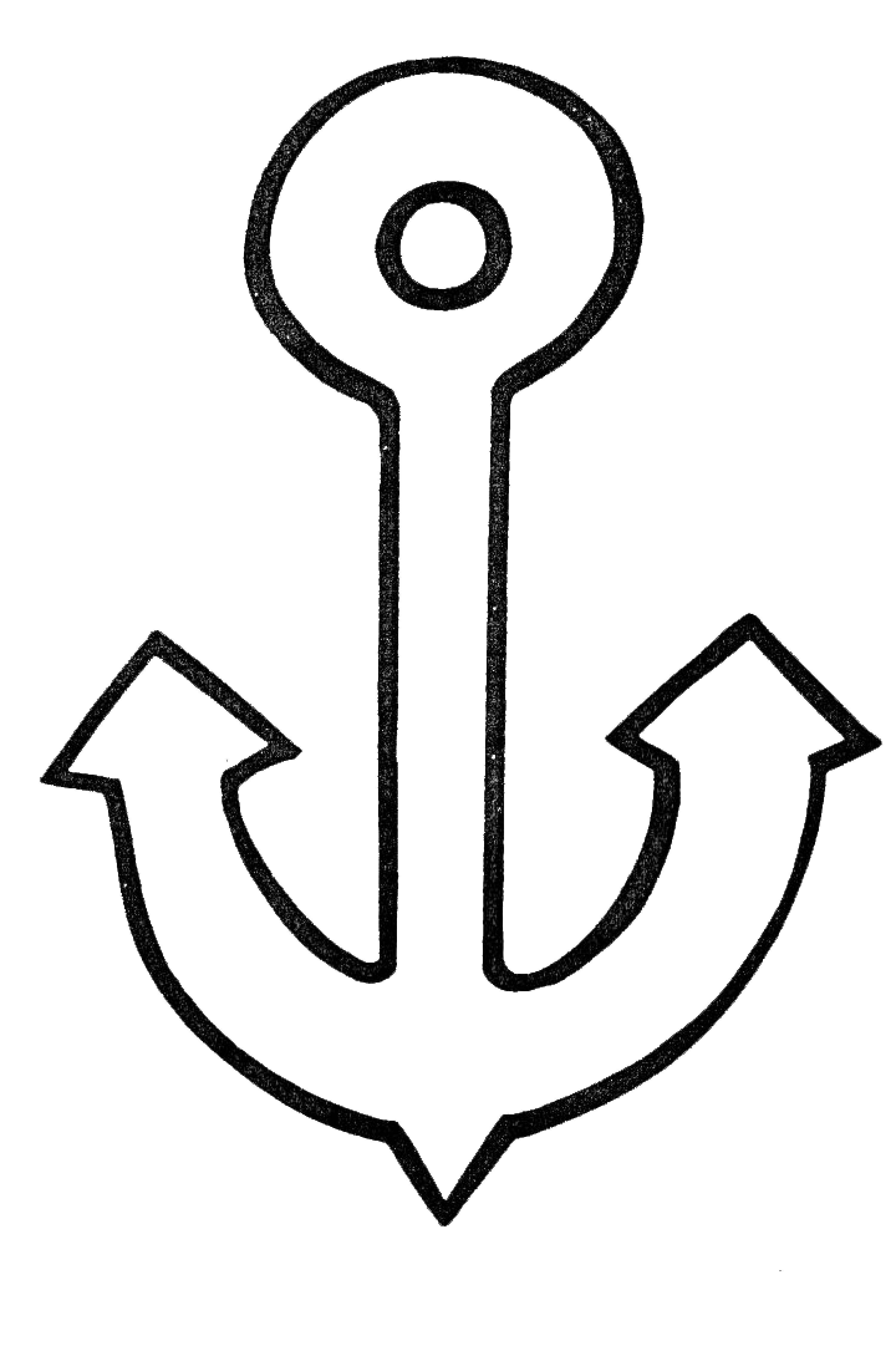 Coloring Anchor. Category anchor. Tags:  marine, anchor.