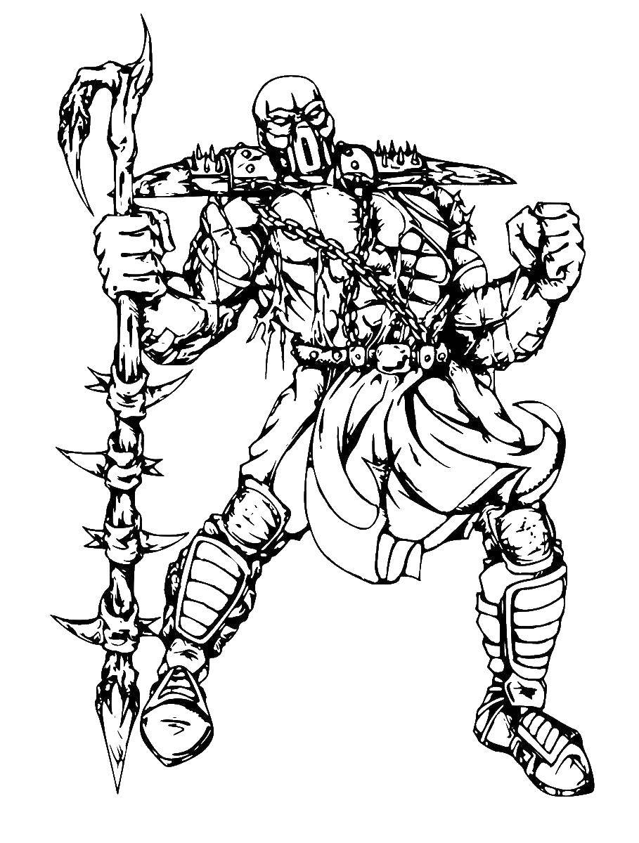 Как нарисовать Китану из Mortal Kombat карандашом поэтапно