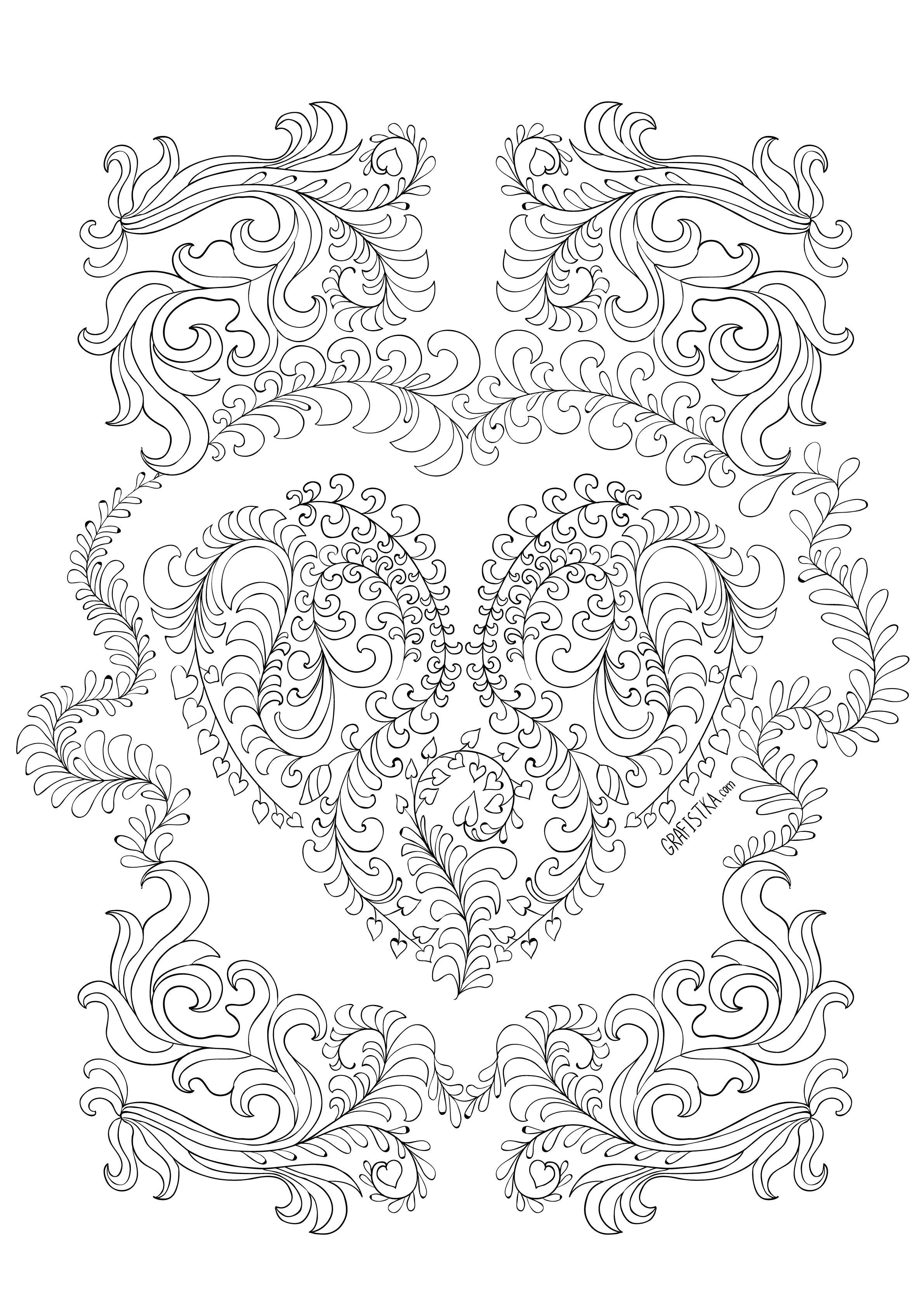 Coloring Beautiful pattern. Category coloring antistress. Tags:  The antistress, patterns, pattern.