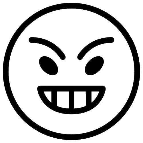 Coloring Anger. Category emoticons. Tags:  Emoticon, emotion.