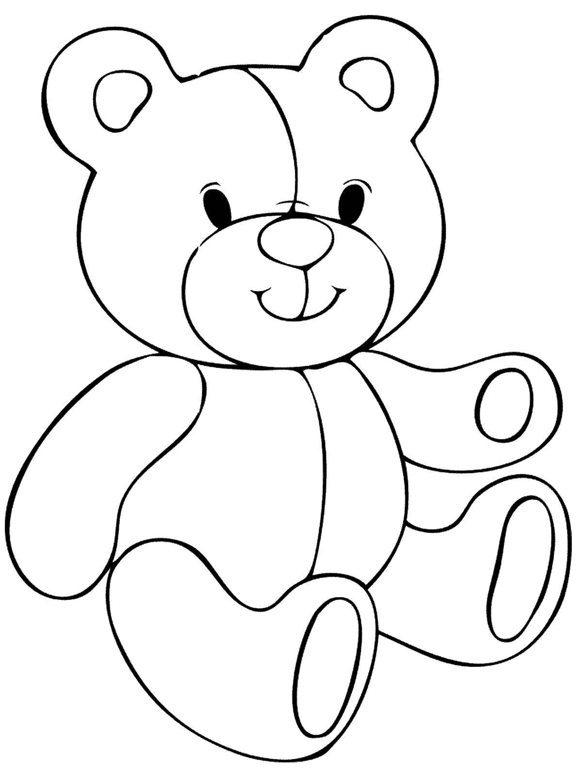 Coloring Toy bear. Category toy. Tags:  toy, bear.