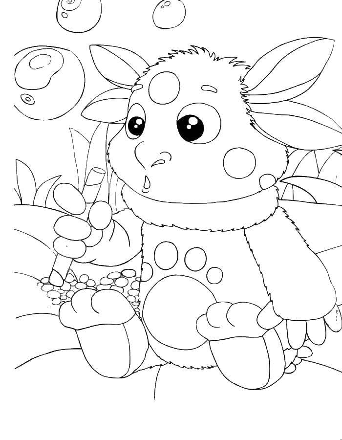 Coloring Luntik. Category The game and have fun. Tags:  Luntik, animal, cartoons.