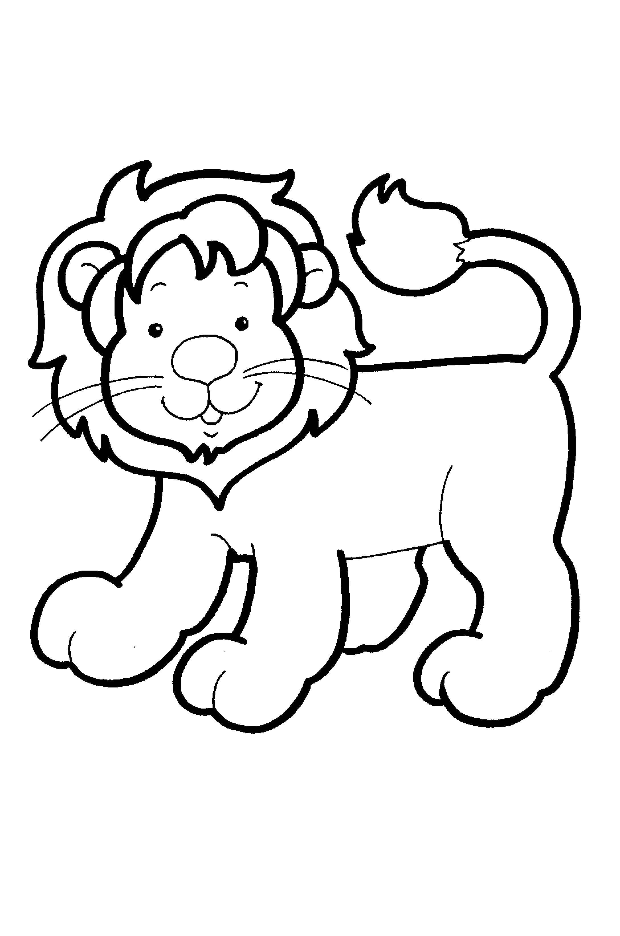 Coloring Lion. Category Animals. Tags:  animals, lion, lion cub, nature.