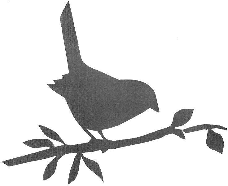 Название: Раскраска Контур птицы на ветке. Категория: Контуры птиц. Теги: птицы, контуры.