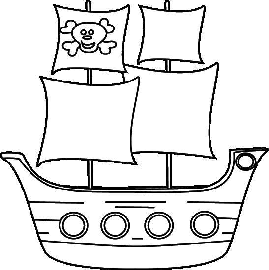 Название: Раскраска Корабли с пиратским флагом. Категория: Пираты. Теги: пираты, корабль.