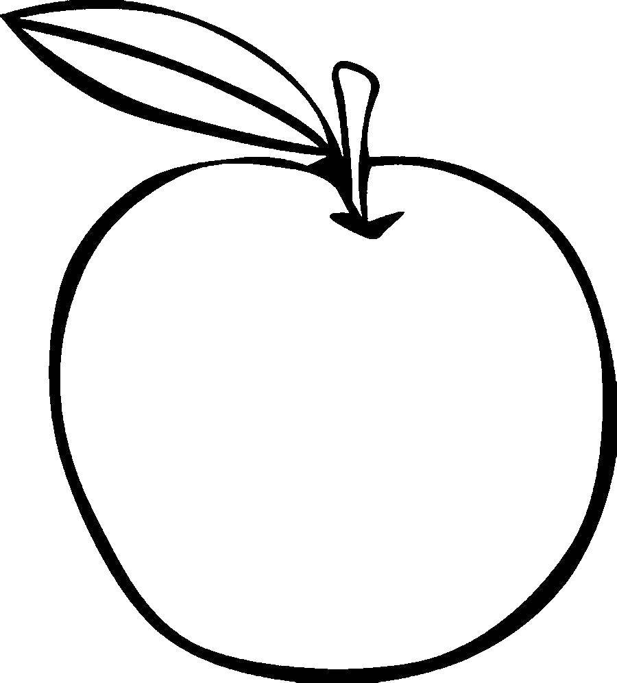 Coloring Apple. Category fruits. Tags:  fruit, Apple, apples.
