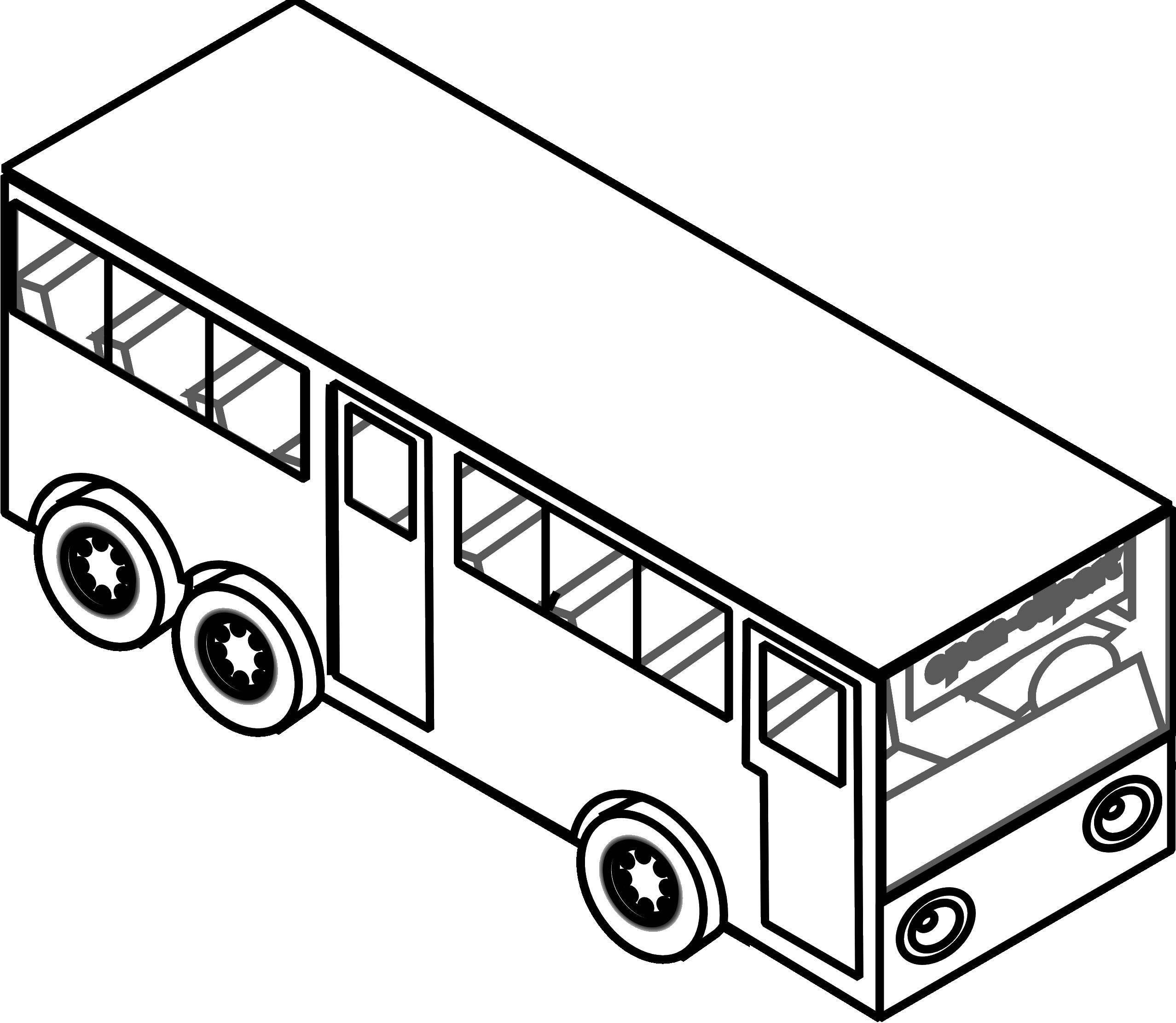Coloring Bus. Category transportation. Tags:  public transport, buses.