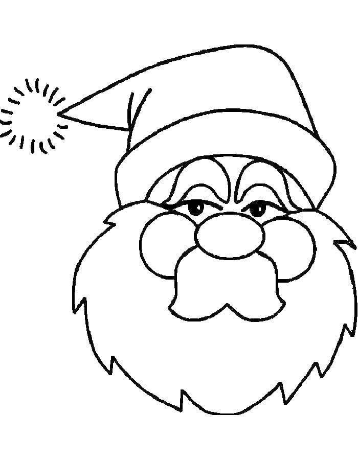 Coloring Santa Claus. Category little ones. Tags:  New Year, Santa Claus.
