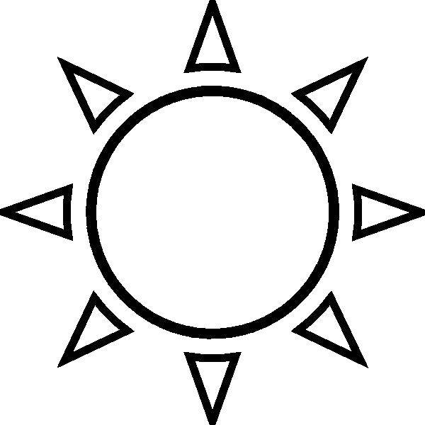 Coloring The rays and the sun. Category The contour of the sun. Tags:  Sun, rays, joy.