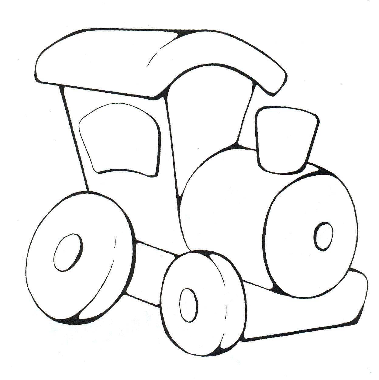 Название: Раскраска Маленький паровозик. Категория: малышам. Теги: Паровоз.