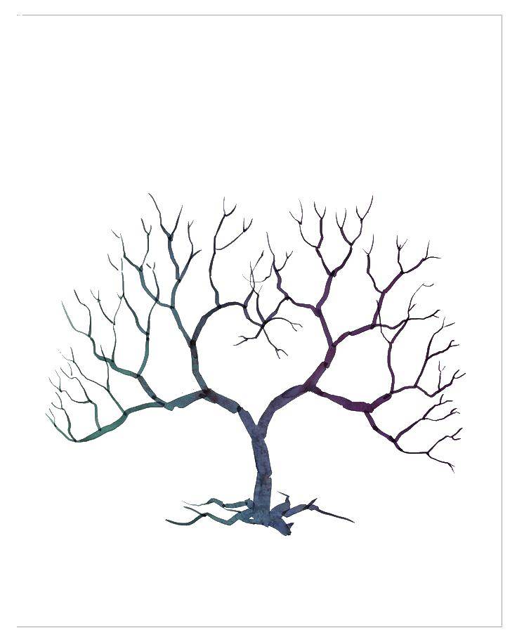 Название: Раскраска Шаблон дерева. Категория: дерево. Теги: деревья, шаблоны.