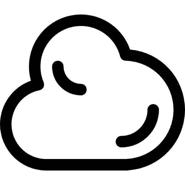 Coloring Cloud. Category The contour of the clouds . Tags:  the contours of clouds, cloud.