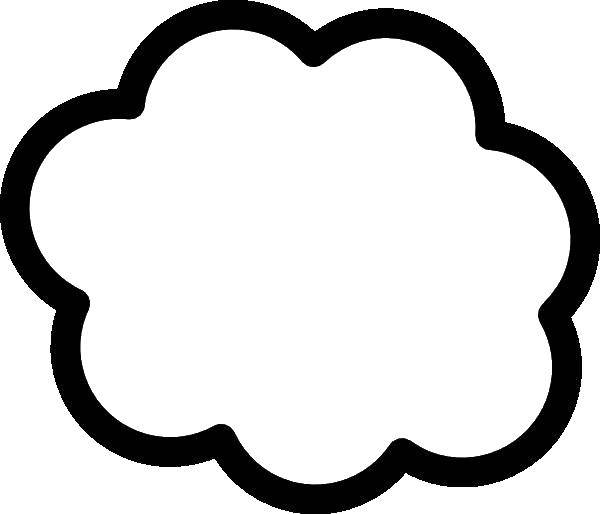 Название: Раскраска Облако. Категория: Контур облака. Теги: контур облака, облако.