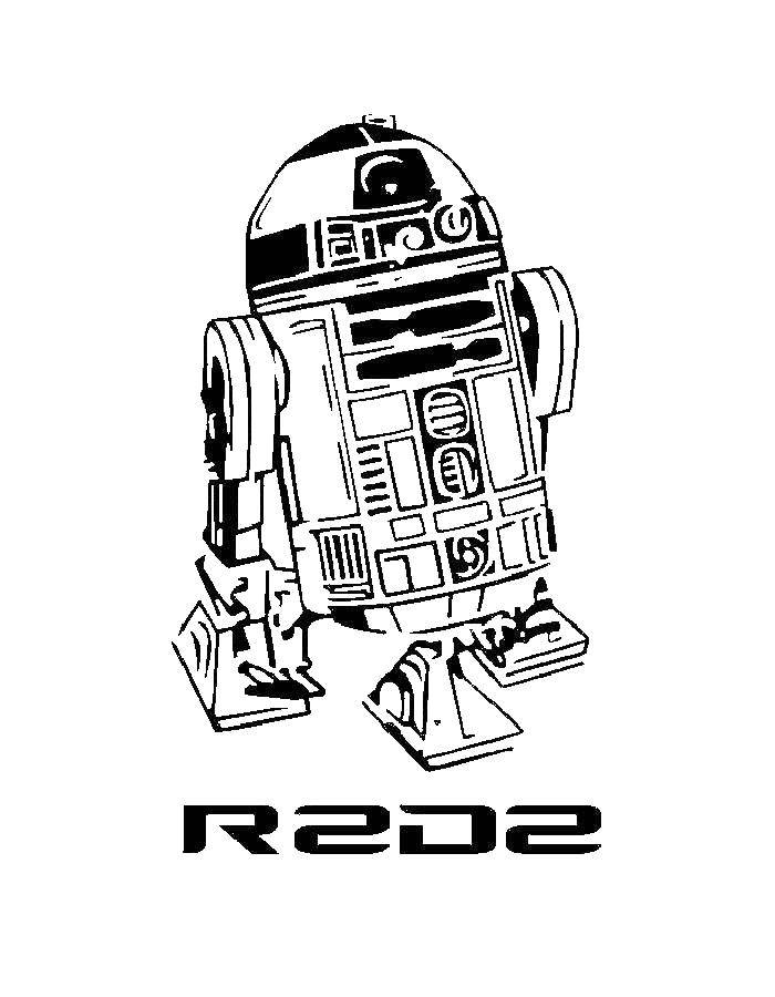 Coloring The robot from star wars. Category The characters from the movies. Tags:  The Future, Star Wars.