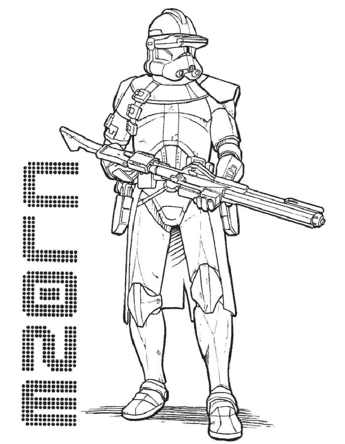 Coloring A character from star wars. Category The characters from the movies. Tags:  The Future, Star Wars.